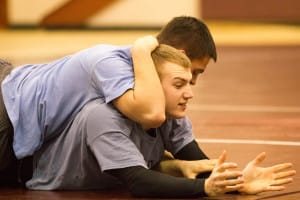 Fairhaven Baptist College Men's Intramural Wrestling 2016 (2 of 13)