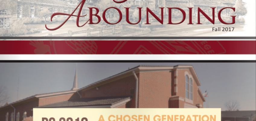 Always Abounding – The Fairhaven Fundamentalist – Fall 2017