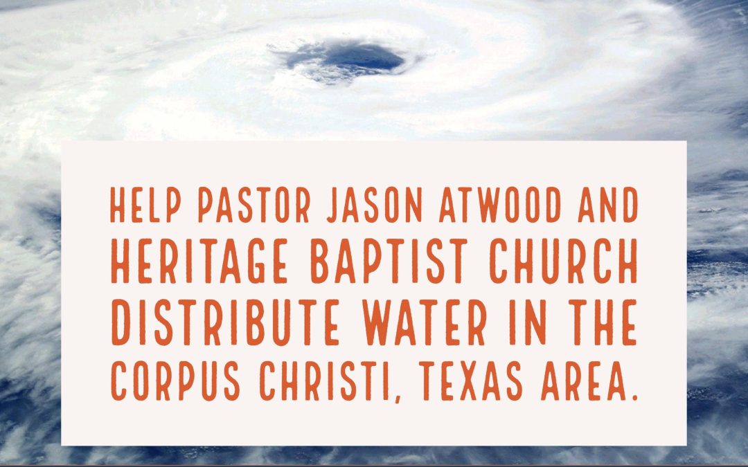 Help Pastor Jason Atwood distribute water
